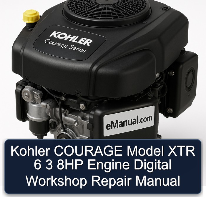 Kohler COURAGE Model XTR 6 3 8HP Engine Digital Workshop Repair Manual