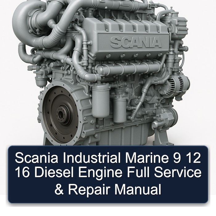 Scania Industrial Marine 9 12 16 Diesel Engine Full Service & Repair Manual