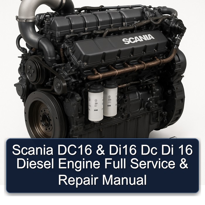 Scania DC16 & Di16 Dc Di 16 Diesel Engine Full Service & Repair Manual