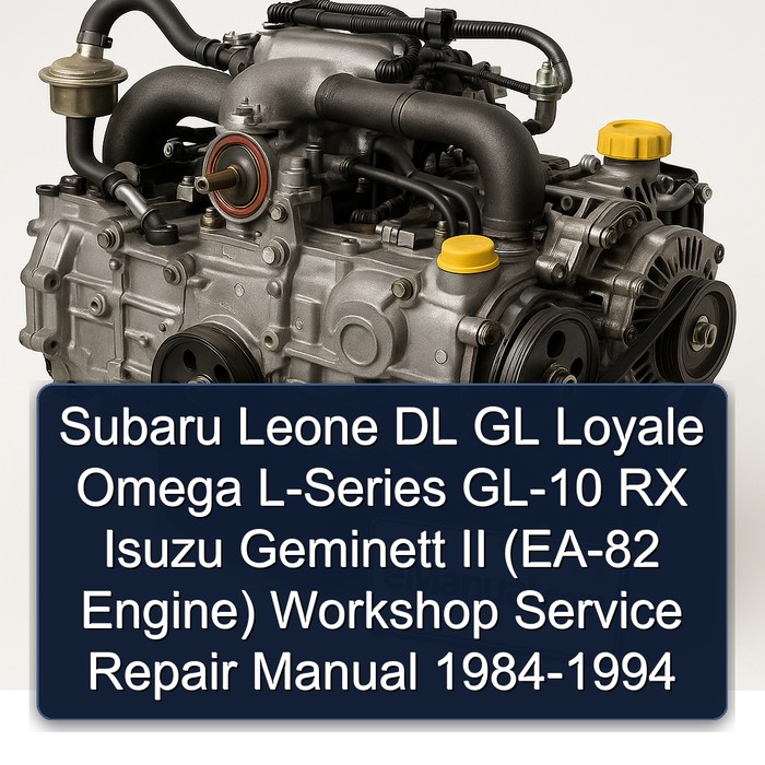Subaru Leone DL GL Loyale Omega L-Series GL-10 RX Isuzu Geminett II (EA-82 Engine) Workshop Service Repair Manual 1984-1994