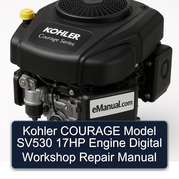 Kohler COURAGE Model SV530 17HP Engine Digital Workshop Repair Manual
