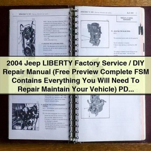 2004 Jeep LIBERTY Factory Service DIY Repair Manual PDF Download