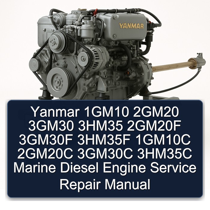 Yanmar 1GM10 2GM20 3GM30 3HM35 2GM20F 3GM30F 3HM35F 1GM10C 2GM20C 3GM30C 3HM35C Marine Diesel Engine Service Repair Manual