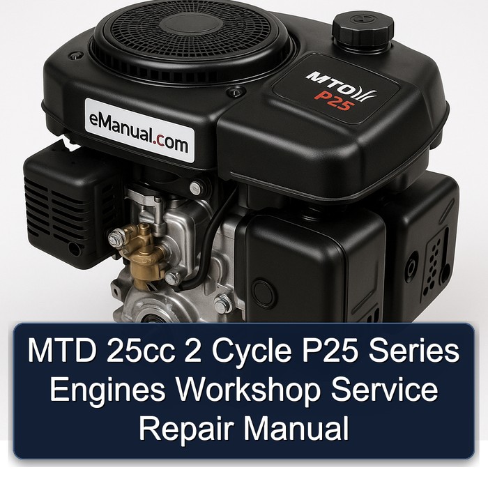 MTD 25cc 2 Cycle P25 Series Engines Workshop Service Repair Manual