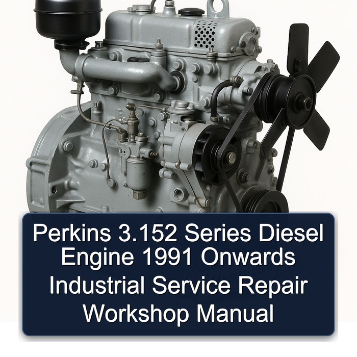 Perkins 3.152 Series Diesel Engine 1991 Onwards Industrial Service Repair Workshop Manual