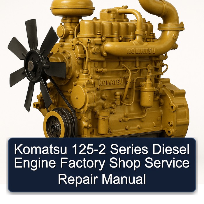Komatsu 125-2 Series Diesel Engine Factory Shop Service Repair Manual