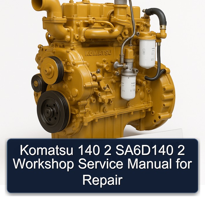 Komatsu 140 2 SA6D140 2 Workshop Service Manual for Repair