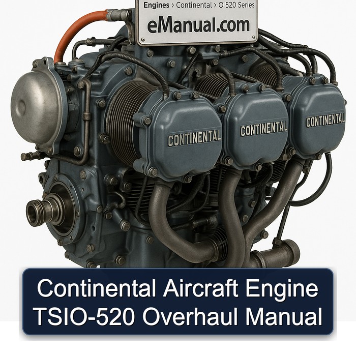 Continental Aircraft Engine TSIO-520 Overhaul Manual