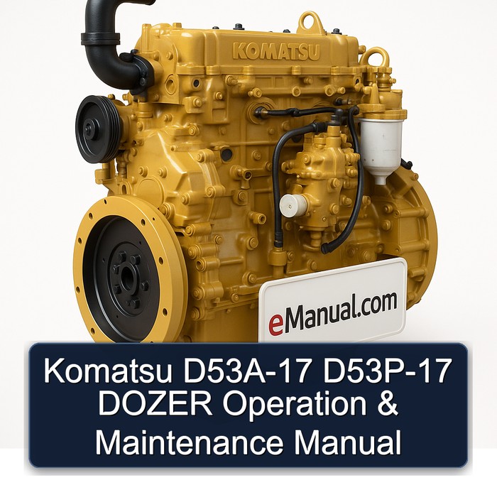 Komatsu D53A-17 D53P-17 DOZER Operation & Maintenance Manual