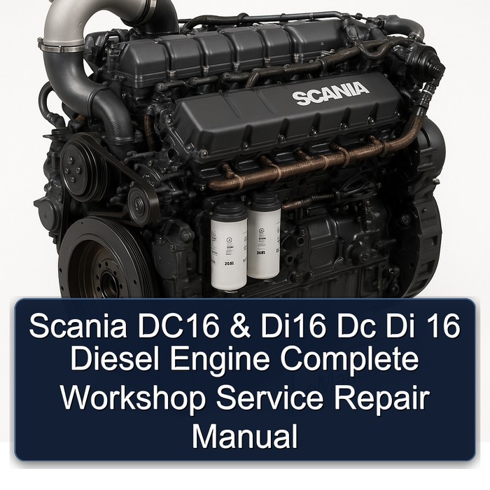 Scania DC16 & Di16 Dc Di 16 Diesel Engine Complete Workshop Service Repair Manual