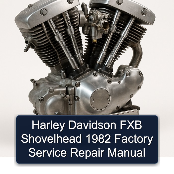 Harley Davidson FXB Shovelhead 1982 Factory Service Repair Manual