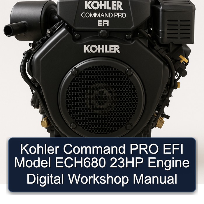 Kohler Command PRO EFI Model ECH680 23HP Engine Digital Workshop Manual