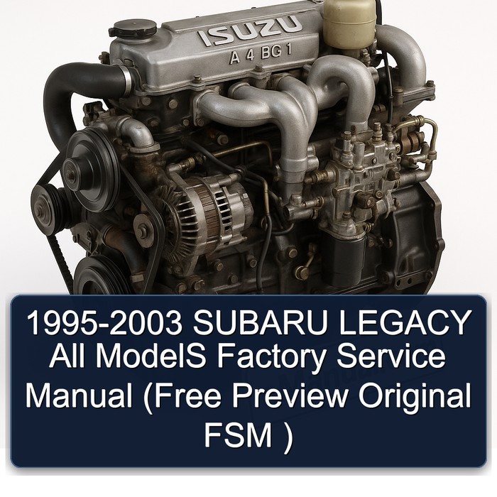 1995-2003 SUBARU LEGACY All ModelS Factory Service Manual (Free Preview Original FSM )