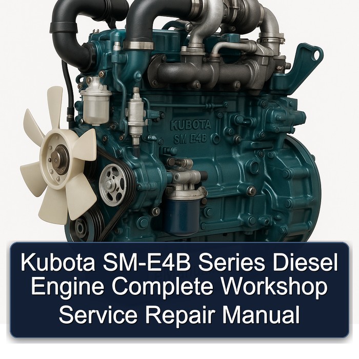 Kubota SM-E4B Series Diesel Engine Complete Workshop Service Repair Manual