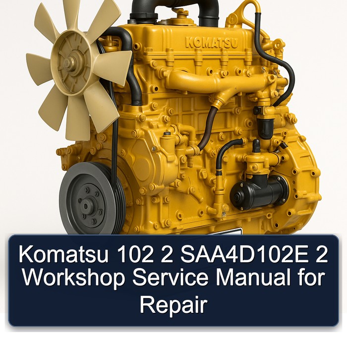 Komatsu 102 2 SAA4D102E 2 Workshop Service Manual for Repair