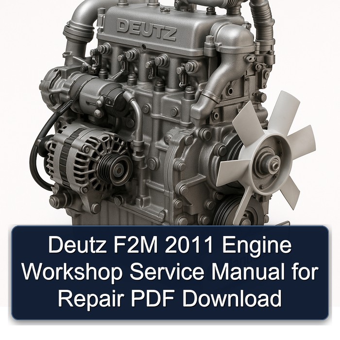 Deutz F2M 2011 Engine Workshop Service Manual for Repair PDF Download